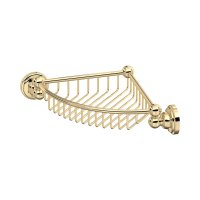 Perrin & Rowe Traditional Corner Basket - Gold