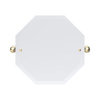 Perrin & Rowe Traditional 500 x 500mm Octagonal Mirror - Gold