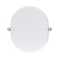 Perrin & Rowe Traditional 625 x 500mm Oval Mirror - Gold