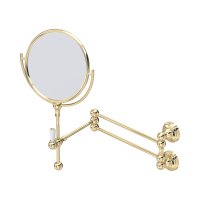 Perrin & Rowe Traditional Wall-Mounted Shaving Mirror - Gold