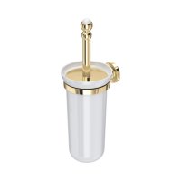 Perrin & Rowe Traditional Wall-Mounted Toilet Brush Holder - Gold