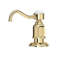 Perrin & Rowe Traditional Deck Mounted Soap Dispenser - Polished Brass