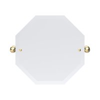 Perrin & Rowe Traditional 500 x 500mm Octagonal Mirror - Polished Brass