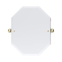 Perrin & Rowe Traditional 625 x 500mm Octagonal Mirror - Polished Brass
