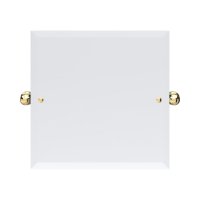 Perrin & Rowe Traditional 500mm Square Mirror - Polished Brass