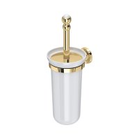 Perrin & Rowe Traditional Wall-Mounted Toilet Brush Holder - Polished Brass