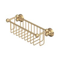 Perrin & Rowe Traditional 260mm Shower Basket - Satin Brass