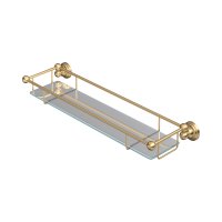 Perrin & Rowe Traditional 510mm Glass Shelf - Satin Brass