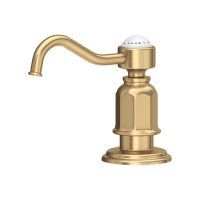 Perrin & Rowe Traditional Deck Mounted Soap Dispenser - Satin Brass