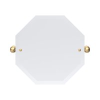 Perrin & Rowe Traditional 500 x 500mm Octagonal Mirror - Satin Brass