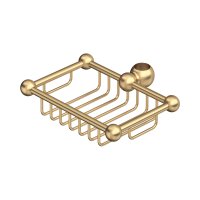 Perrin & Rowe Traditional Sliding Rail Soap Basket - Satin Brass