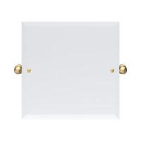 Perrin & Rowe Traditional 500mm Square Mirror - Satin Brass