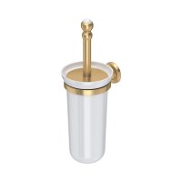 Perrin & Rowe Traditional Wall-Mounted Toilet Brush Holder - Satin Brass
