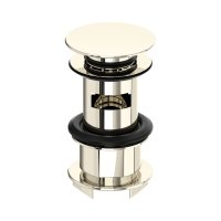 Perrin & Rowe Large Slotted Push Basin Waste - Nickel