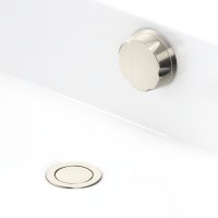 Perrin & Rowe Bath Pop-Up Waste & Overflow with 550mm Concealed Pipes - Pewter