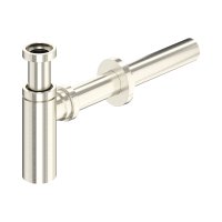 Perrin & Rowe Contemporary Bottle Trap with Outlet, Pipe & Flange - Pewter