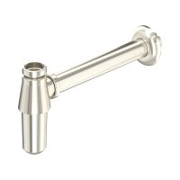 Perrin & Rowe Traditional Bottle Trap with Outlet, Pipe & Flange - Pewter