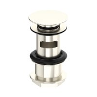 Perrin & Rowe Large Slotted Push Basin Waste - Pewter