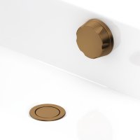 Perrin & Rowe Bath Pop-Up Waste & Overflow with 900mm Concealed Pipes - English Bronze