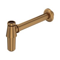 Perrin & Rowe Traditional Bottle Trap with Outlet, Pipe & Flange - English Bronze