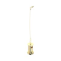 Perrin & Rowe Slotted Basin Waste with Metal Plug Stay & Chain - Polished Brass