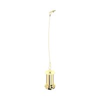 Perrin & Rowe Unslotted Basin Waste with Metal Plug Stay & Chain - Polished Brass