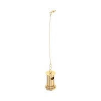 Perrin & Rowe Slotted Basin Waste with Metal Plug Stay & Chain - Satin Brass