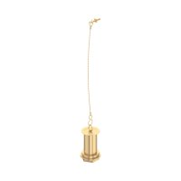 Perrin & Rowe Unslotted Basin Waste with Metal Plug Stay & Chain - Satin Brass