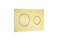 Roca In-Wall PL10 Dual Flush Plate (Duplo One) - Gold