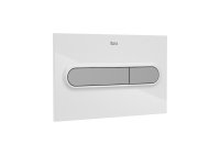 Roca In-Wall PL1 Dual Flush Plate (Duplo One) - Polished Stainless Steel