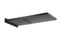 Roca Raindream 270 x 587mm Wall-Mounted Shower Head with Rain & Waterfall Functions - Titanium Black