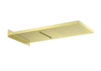 Roca Raindream 270 x 587mm Wall-Mounted Shower Head with Rain & Waterfall Functions - Brushed Brass