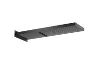 Roca Raindream 165 x 537mm Wall-Mounted Shower Head with Rain & Waterfall Functions - Titanium Black