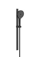 Roca Plenum Shower Kit with Handshower, Rail & Hose - Matt Black