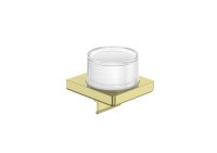 Roca Tempo Wall-Mounted Soap Dispenser - Brushed Brass