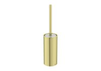 Roca Tempo Floor Standing Toilet Brush Holder - Brushed Brass