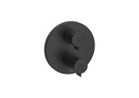 Roca T-500 Thermostatic Bath/Shower Mixer with Automatic Diverter (2 Ways) - Matt Black