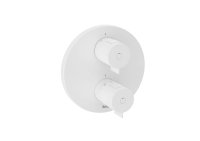 Roca T-500 Thermostatic Bath/Shower Mixer with Automatic Diverter (2 Ways) - Matt White