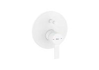 Roca Targa Built-In 2 Way Bath-Shower Mixer - Matt White