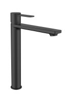 Roca Targa XL Smooth Body Cold Start Basin Mixer - Matt Black
