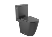 Roca Ona Close-Coupled Rimless Toilet - Matt Black