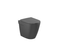 Roca Ona Back-to-Wall Rimless Toilet - Matt Black