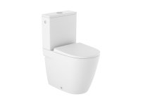 Roca Ona Compact Close Coupled Back-to-Wall Rimless Toilet - Matt White