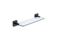 Roca Victoria 350mm Glass Shelf - Matt Black