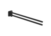 Roca Victoria 400mm Double Swivel Towel Rail - Matt Black