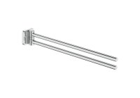 Roca Victoria 400mm Double Swivel Towel Rail - Chrome