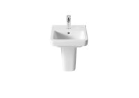 Roca Dama-N Compact 350mm Wall-Hung 1 Tap Hole Basin - White