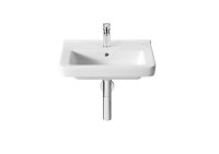 Roca Dama-N Compact 500mm Wall-Hung 1 Tap Hole Basin - White