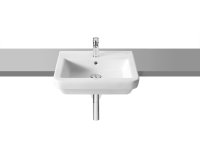 Roca Dama-N 520mm Semi-Recessed Basin - White