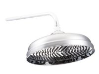 St James 6" Skirted Easy Clean Shower Rose - Chrome - Stock Clearance